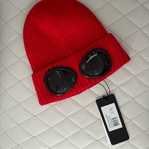C.P. Company Vibrant Red Knit Beanie